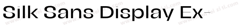 Silk Sans Display Ex字体转换